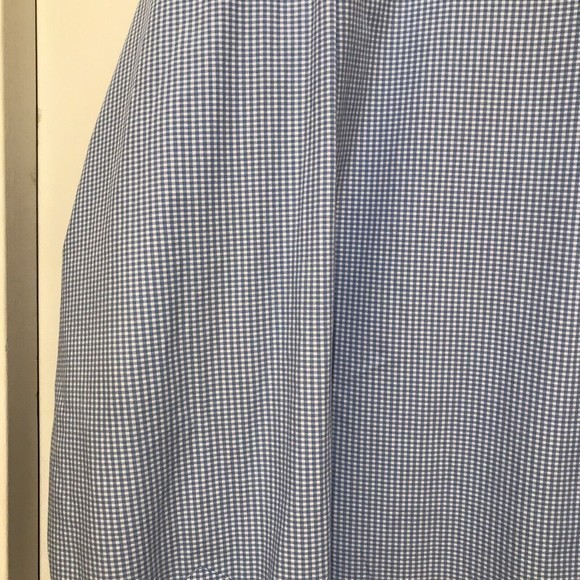 RALPH LAUREN Mens‎ XL Pink Logo Horse Blue/White Check Button Up Shirt Workwear - Picture 5 of 9